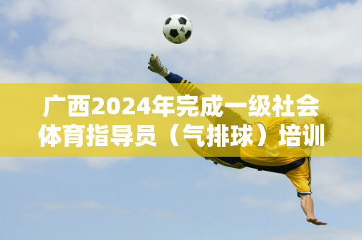 广西2024年完成一级社会体育指导员（气排球）培训