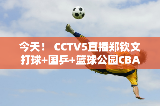 今天！ CCTV5直播郑钦文打球+国乒+篮球公园CBA+斯诺克、5+冰球