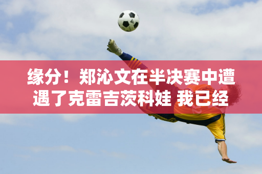 缘分！郑沁文在半决赛中遭遇了克雷吉茨科娃 我已经认识21年了 请楼主告诉我一下