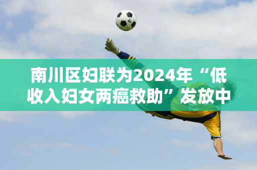 南川区妇联为2024年“低收入妇女两癌救助”发放中央专项彩票公益金18万元