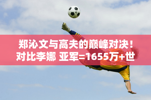 郑沁文与高夫的巅峰对决！对比李娜 亚军=1655万+世界第五 创历史新高