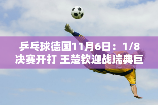 乒乓球德国11月6日：1/8决赛开打 王楚钦迎战瑞典巨人 陈幸同迎战欧洲冠军