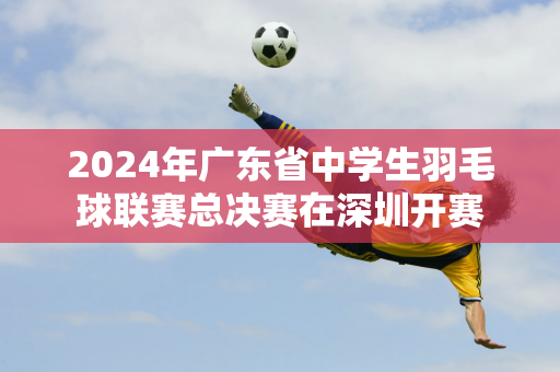 2024年广东省中学生羽毛球联赛总决赛在深圳开赛