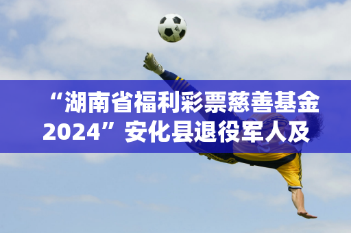 “湖南省福利彩票慈善基金2024”安化县退役军人及军属就业援助项目启动仪式顺利举行