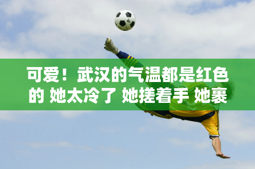 可爱！武汉的气温都是红色的 她太冷了 她搓着手 她裹上一件棉袄 分了拳击冠军李谦的一只袖子