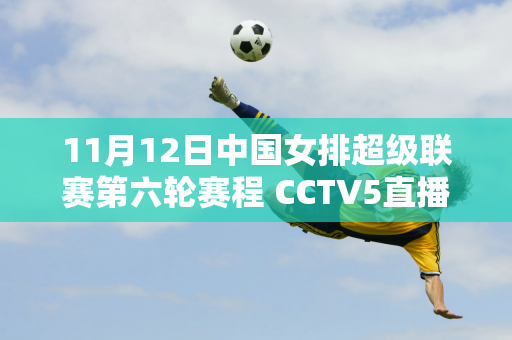 11月12日中国女排超级联赛第六轮赛程 CCTV5直播天津对阵山东