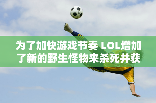 为了加快游戏节奏 LOL增加了新的野生怪物来杀死并获得额外的生命 网友：这不是肉山吗？