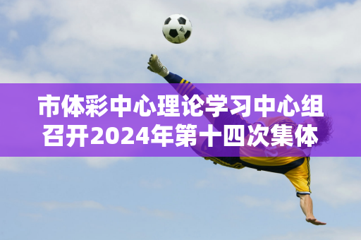 市体彩中心理论学习中心组召开2024年第十四次集体（扩大）学习会