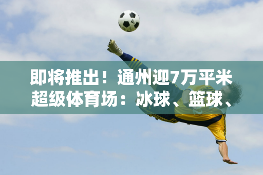 即将推出！通州迎7万平米超级体育场：冰球、篮球、游泳、全民健身……室内室外“豪华”打卡！