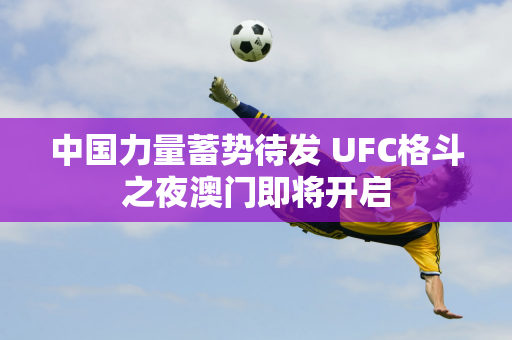 中国力量蓄势待发 UFC格斗之夜澳门即将开启