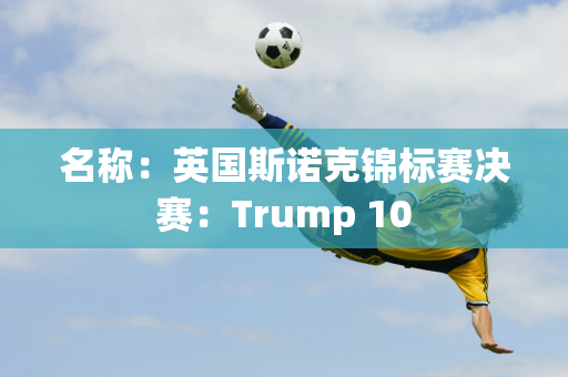 名称：英国斯诺克锦标赛决赛：Trump 10