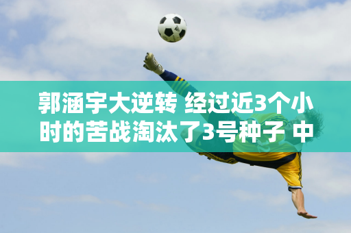 郭涵宇大逆转 经过近3个小时的苦战淘汰了3号种子 中国队锁定了澳网正赛外卡