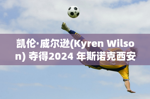 凯伦·威尔逊(Kyren Wilson) 夺得2024 年斯诺克西安大奖赛冠军