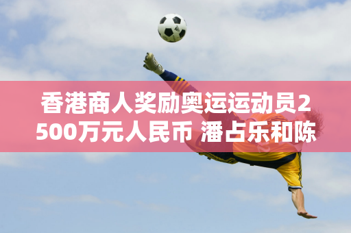 香港商人奖励奥运运动员2500万元人民币 潘占乐和陈清晨作为代表接受了奖金 范振东窃笑