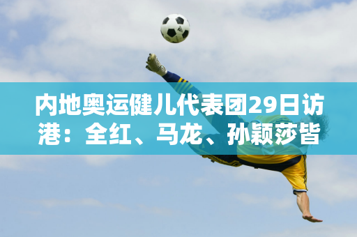 内地奥运健儿代表团29日访港：全红、马龙、孙颖莎皆有 门票40分钟售罄