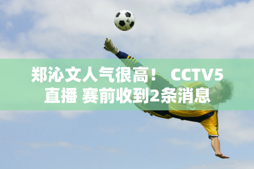 郑沁文人气很高！ CCTV5直播 赛前收到2条消息