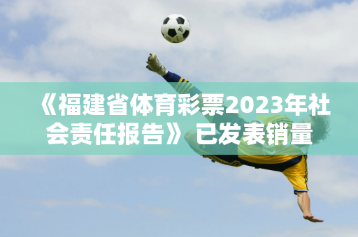 《福建省体育彩票2023年社会责任报告》 已发表销量创去年新高