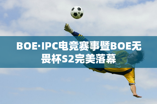 BOE·IPC电竞赛事暨BOE无畏杯S2完美落幕