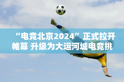 “电竞北京2024”正式拉开帷幕 升级为大运河城电竞挑战赛