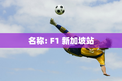 名称: F1 新加坡站