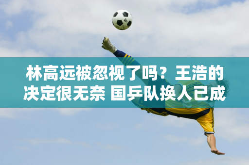 林高远被忽视了吗？王浩的决定很无奈 国乒队换人已成定局 梁靖昆成为关键