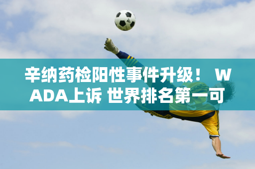 辛纳药检阳性事件升级！ WADA上诉 世界排名第一可能被禁赛2年