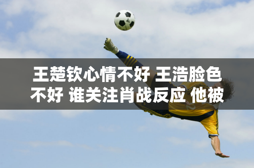 王楚钦心情不好 王浩脸色不好 谁关注肖战反应 他被淘汰的原因找到了