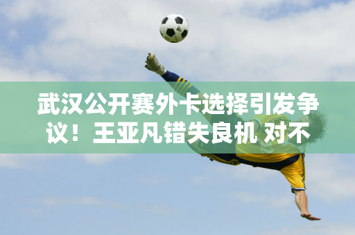 武汉公开赛外卡选择引发争议！王亚凡错失良机 对不起张帅的礼貌 粉丝：太离谱了