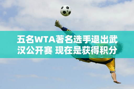 五名WTA著名选手退出武汉公开赛 现在是获得积分的最佳时机吗？