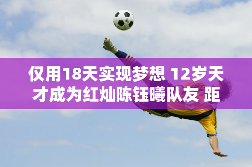 仅用18天实现梦想 12岁天才成为红灿陈钰曦队友 距离及格线还差31.25分？特别举动？