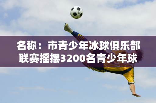 名称：市青少年冰球俱乐部联赛摇摆3200名青少年球员参加比赛