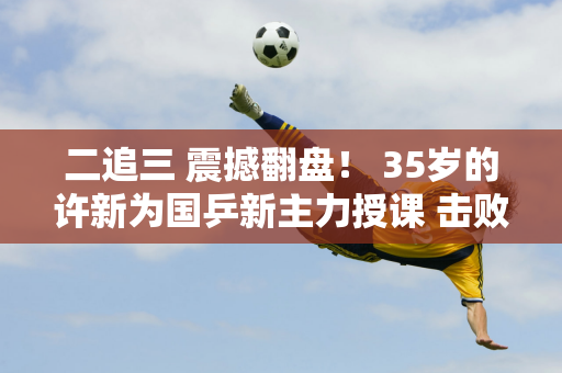 二追三 震撼翻盘！ 35岁的许新为国乒新主力授课 击败樊振东后全场起立鼓掌