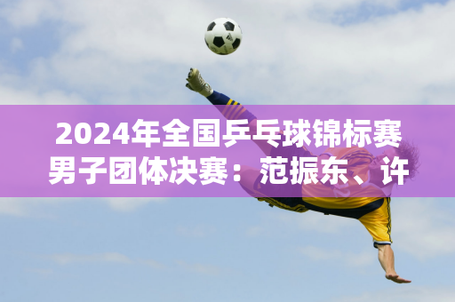 2024年全国乒乓球锦标赛男子团体决赛：范振东、许昕领衔上海队夺冠