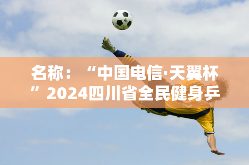 名称：“中国电信·天翼杯”2024四川省全民健身乒乓球公开赛总决赛挥杆