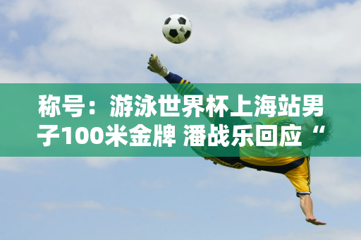 称号：游泳世界杯上海站男子100米金牌 潘战乐回应“6块腹肌变1块腹肌”：腹肌因为增肌而消失