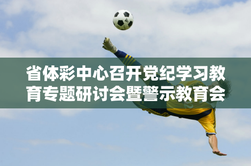 省体彩中心召开党纪学习教育专题研讨会暨警示教育会